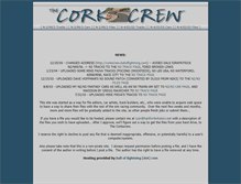 Tablet Screenshot of corkscrew.balloflightning.com